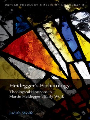 cover image of Heidegger's Eschatology